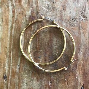 Madewell Gold Oversized Hoop Earrings